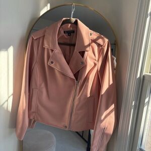 INC Faux-Leather Moto Jacket